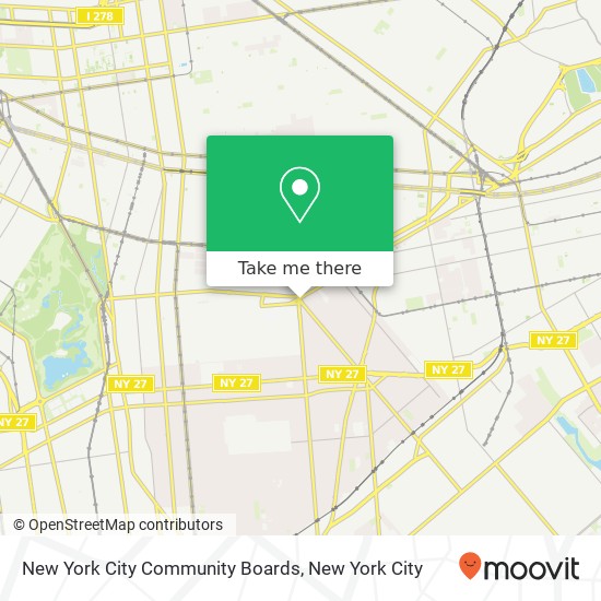 Mapa de New York City Community Boards