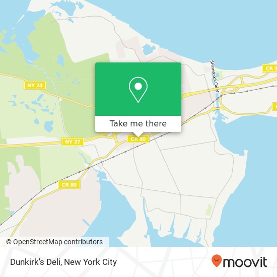 Dunkirk's Deli map