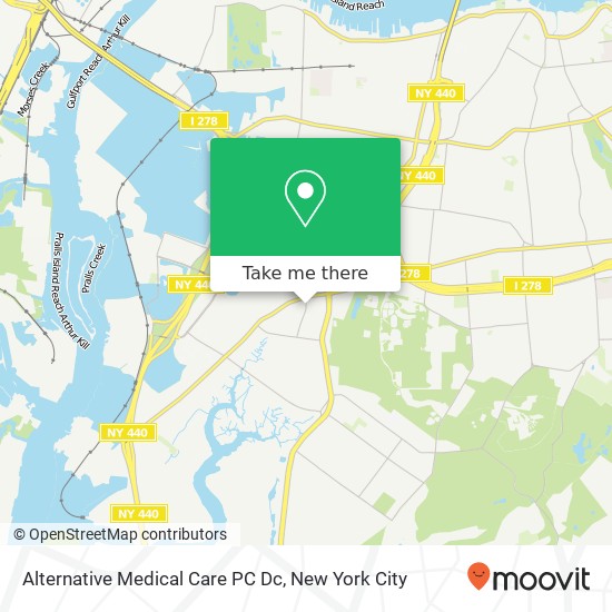 Alternative Medical Care PC Dc map