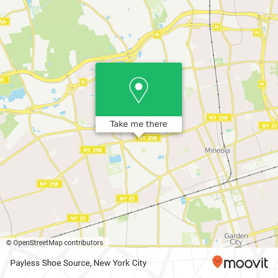 Mapa de Payless Shoe Source