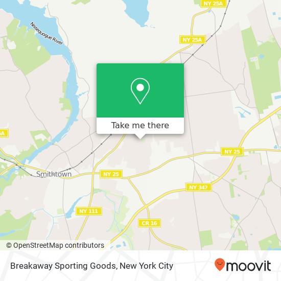 Breakaway Sporting Goods map