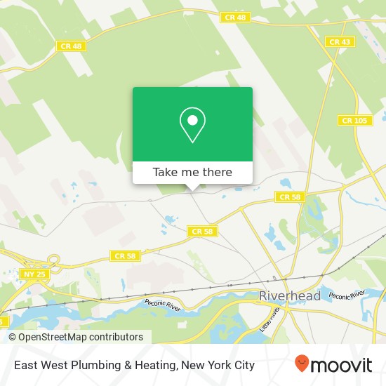 Mapa de East West Plumbing & Heating