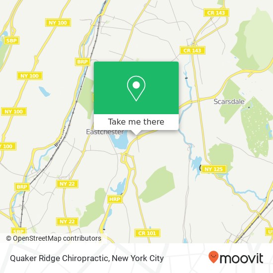 Quaker Ridge Chiropractic map