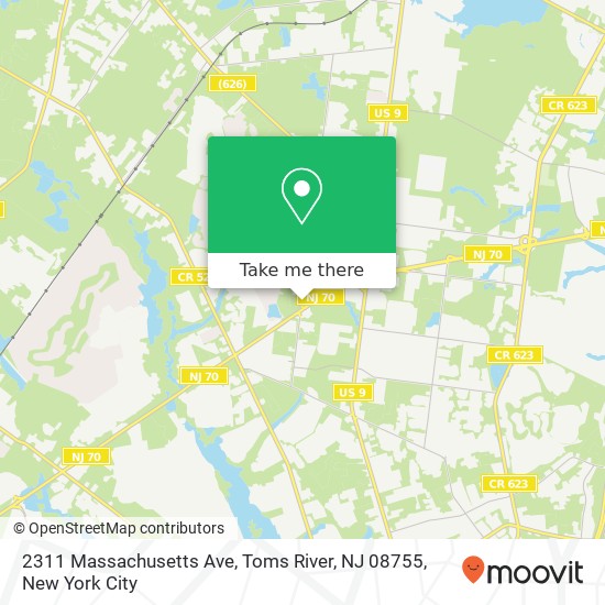 2311 Massachusetts Ave, Toms River, NJ 08755 map