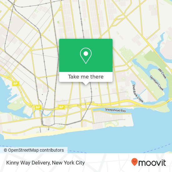 Kinny Way Delivery map