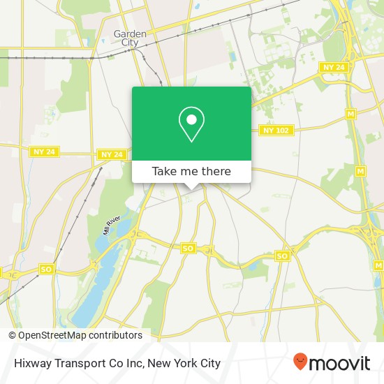 Hixway Transport Co Inc map