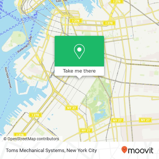 Toms Mechanical Systems map