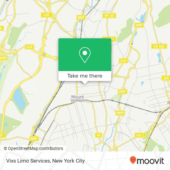 Mapa de Vixs Limo Services
