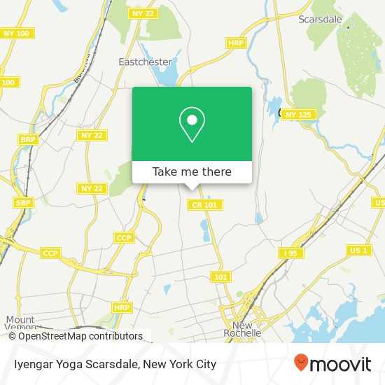 Iyengar Yoga Scarsdale map