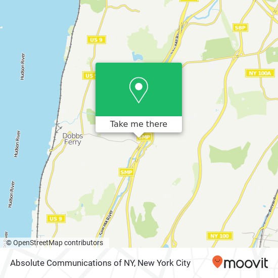 Absolute Communications of NY map