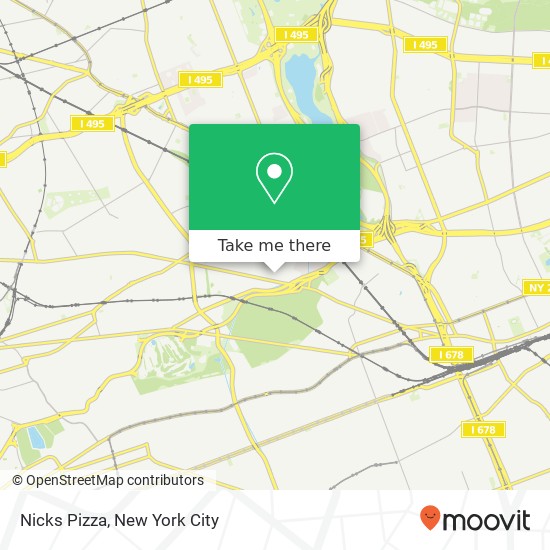 Mapa de Nicks Pizza