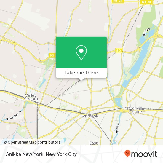 Mapa de Anikka New York