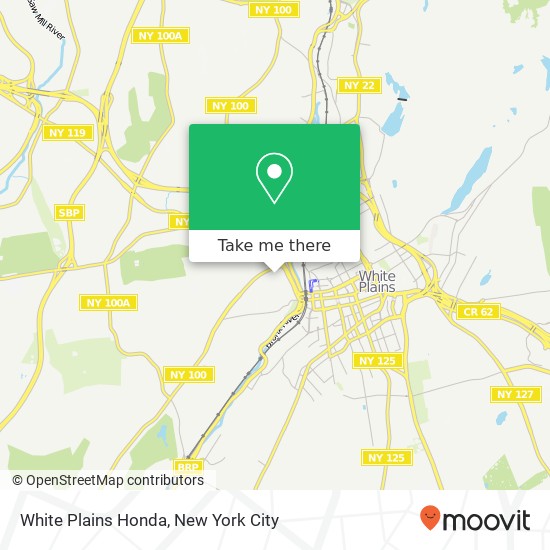 White Plains Honda map