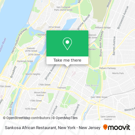 Sankosa African Restaurant map