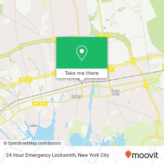 Mapa de 24 Hour Emergency Locksmith