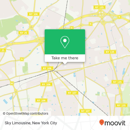 Mapa de Sky Limousine