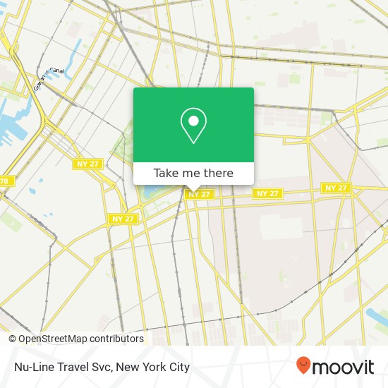Nu-Line Travel Svc map