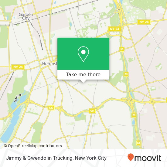 Jimmy & Gwendolin Trucking map