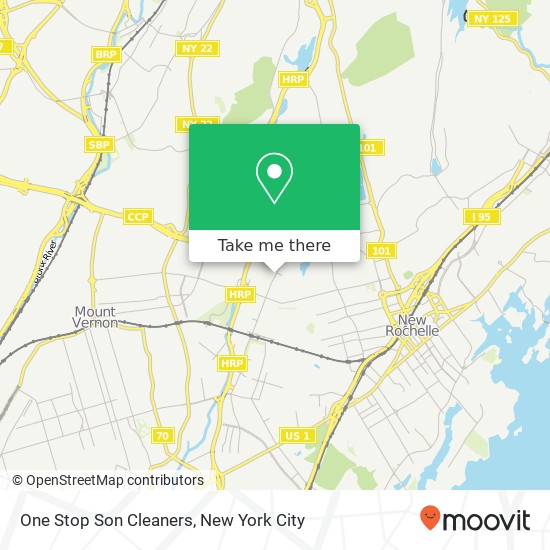 One Stop Son Cleaners map