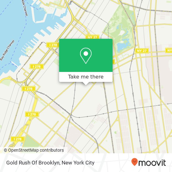 Gold Rush Of Brooklyn map