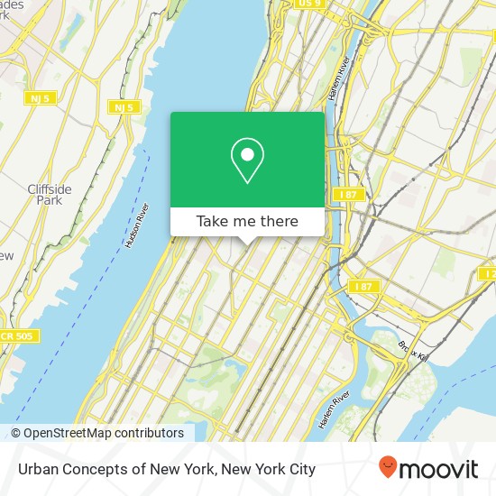 Urban Concepts of New York map