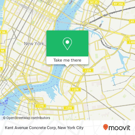 Mapa de Kent Avenue Concrete Corp
