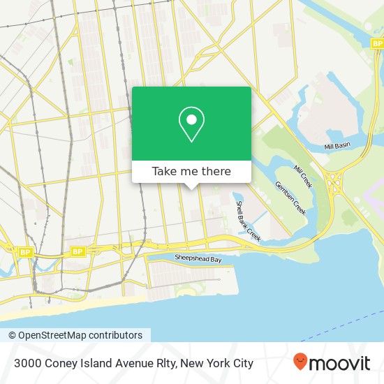 3000 Coney Island Avenue Rlty map