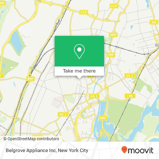 Belgrove Appliance Inc map