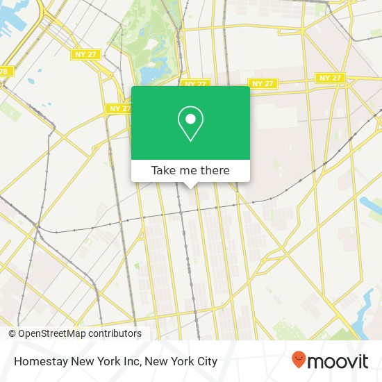 Mapa de Homestay New York Inc