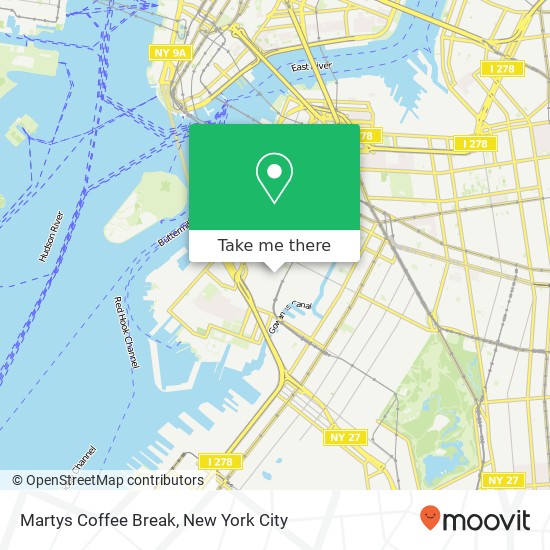 Martys Coffee Break map