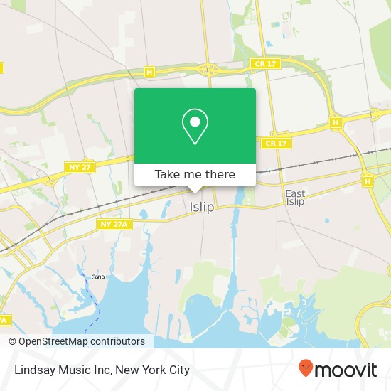 Mapa de Lindsay Music Inc