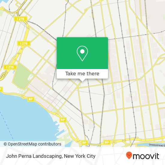 John Perna Landscaping map