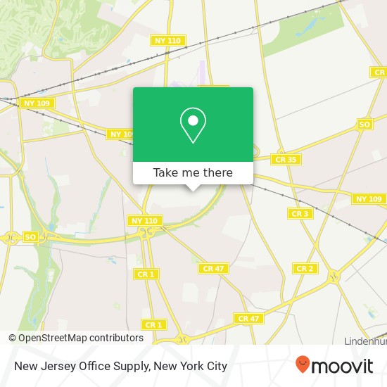 Mapa de New Jersey Office Supply