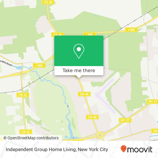 Independent Group Home Living map