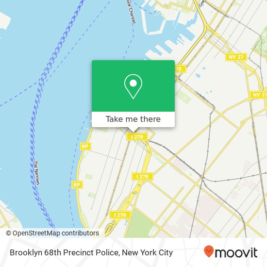 Brooklyn 68th Precinct Police map