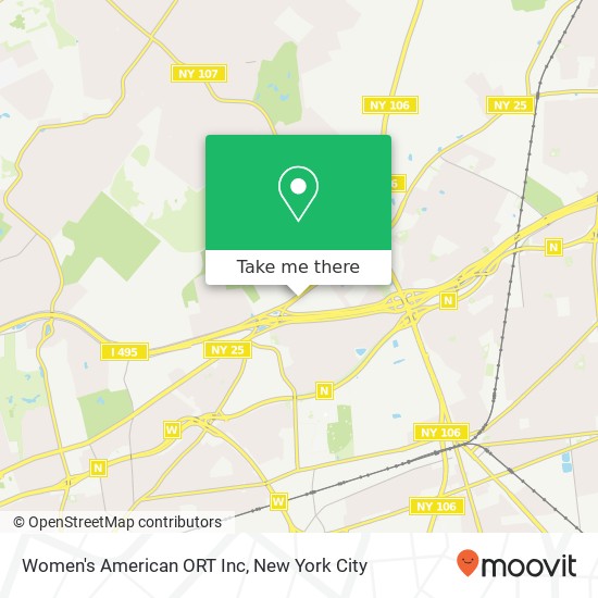 Women's American ORT Inc map