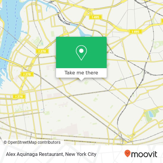 Alex Aquinaga Restaurant map