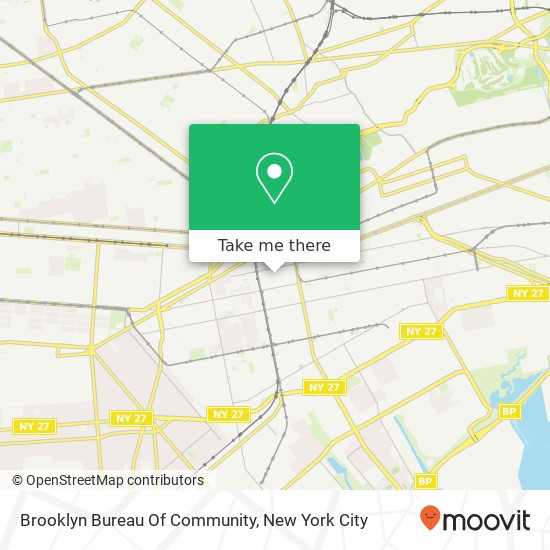 Mapa de Brooklyn Bureau Of Community