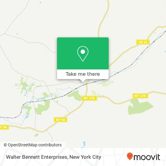 Walter Bennett Enterprises map