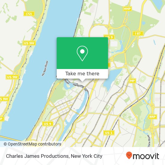 Charles James Productions map