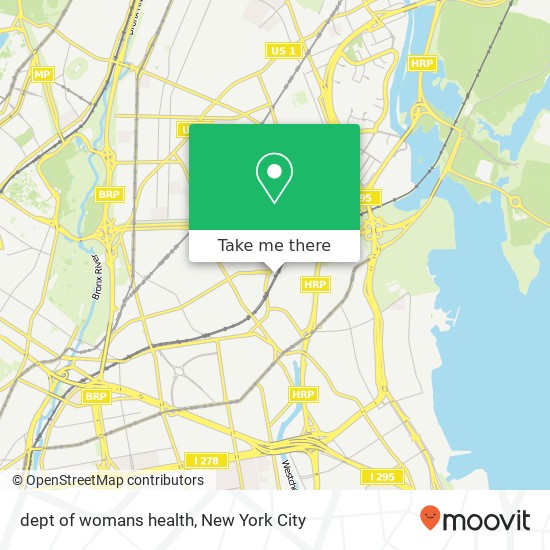 dept of womans health map