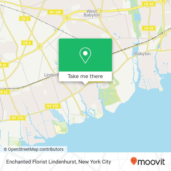 Mapa de Enchanted Florist Lindenhurst