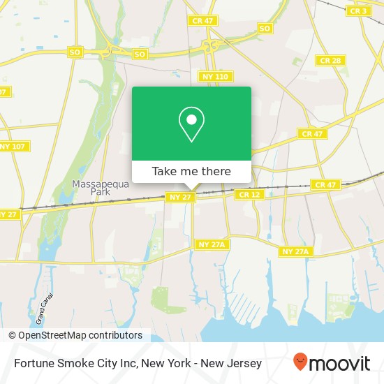 Fortune Smoke City Inc map