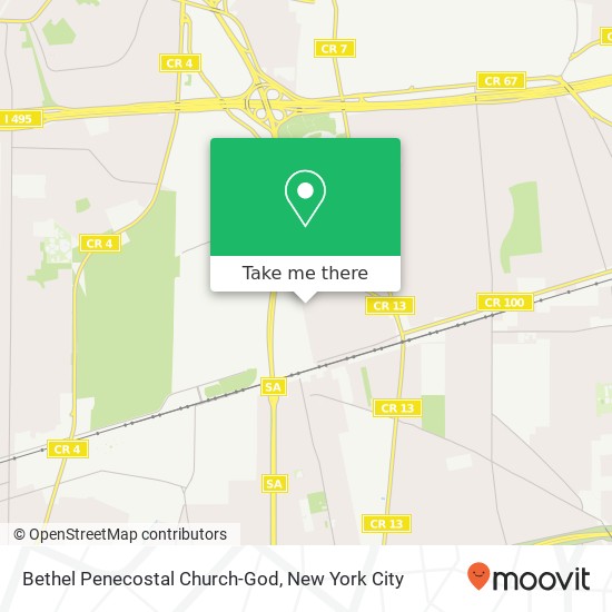 Bethel Penecostal Church-God map