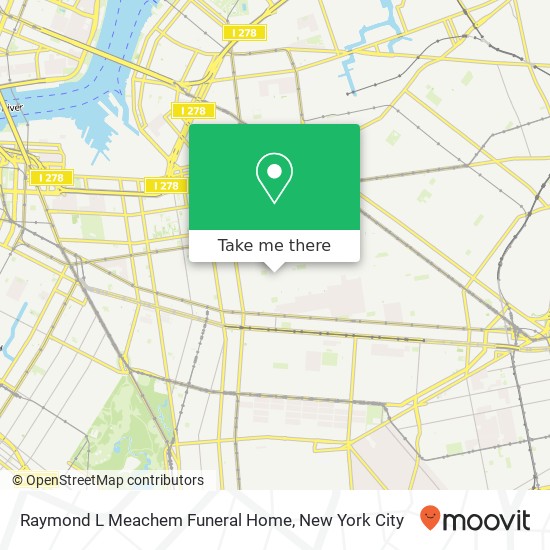 Raymond L Meachem Funeral Home map