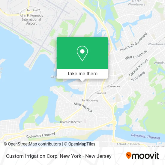 Custom Irrigation Corp map