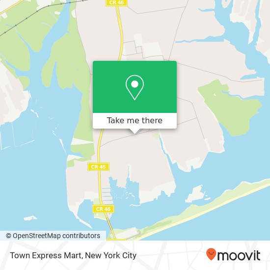 Town Express Mart map