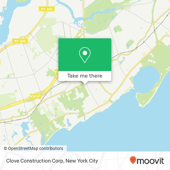 Clove Construction Corp map