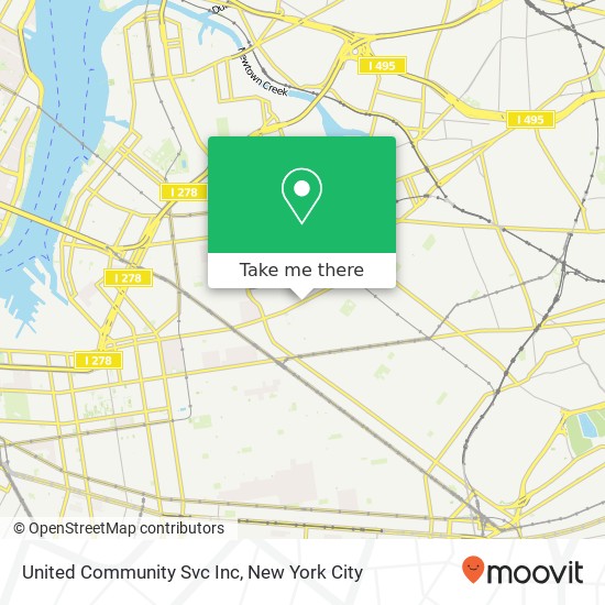 United Community Svc Inc map