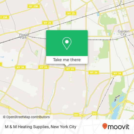 M & M Heating Supplies map